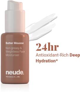 Neude Butter Mousse Face Moisturizer with Ghee & Rose Water, Kokum Butter & Almond Oil
