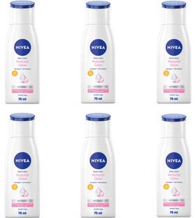 NIVEA NATURAL GLOW BODY LOTION 75 ML ( PACK OF 6 )