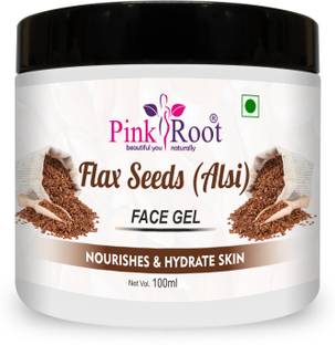PINKROOT Flaxseed Face Gel | Reduce fine lines, Skin Brightening & Whitening, Removes Tan