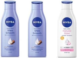 NIVEA 2 Shea Smooth 75ml & 1 Cell Repair 75ml Lotion Set of 3