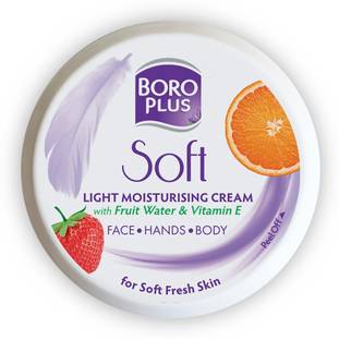 BOROPLUS Soft Light Moisturising Cream|Light & Non-sticky|Provides 24 hour moisturisation