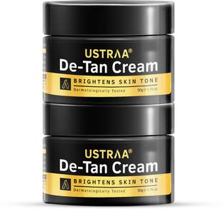 USTRAA De-Tan Cream - Effective Tan Removal For Men | With Japanese Yuzu | Set of 2