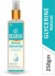 NEWISH Glycerine 100% Vegan, Hypoallergenic - Beauty Face & SkinCare Hydration & Moisturizing- 250 Grams