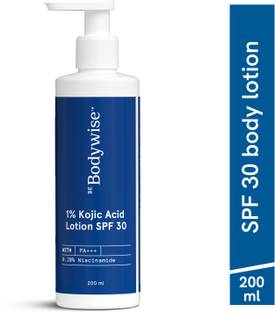 Be Bodywise 1% Kojic Acid Sunscreen Lotion with SPF 30 PA+++ |Prevents Sun Tan,No White Cast