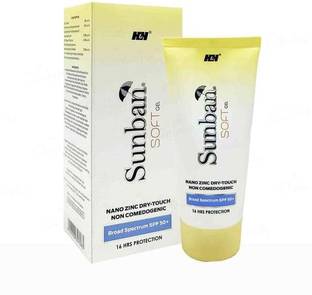 h & h Sunban Soft Gel Sunscreen SPF 50 - 75gm