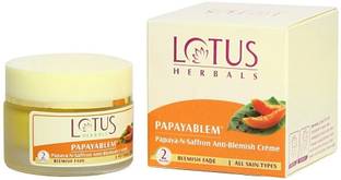 LOTUS HERBALS Papayablem Papaya-N-Saffron Anti-Blemish Cream