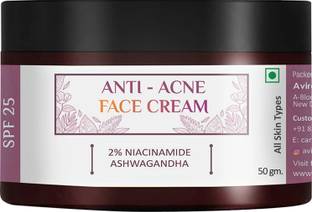 Avira Essential Anti -Acne Cream For Acne & Face Spots With Niacinamide, Ashwagandha & Vitamin C