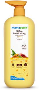 Mamaearth Ubtan Moisturizing Body Lotion with Turmeric & Saffron for Glowing Skin