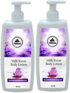 Tridosha Herbal Body Lotion | Milk Kesar Body Lotion Soft and Glowing Skin