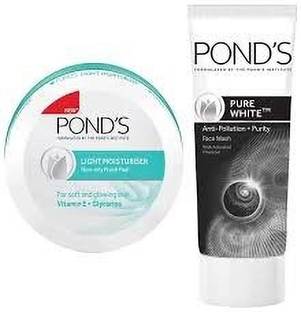 POND's ANTI POLLUTION FACEWASH 51G + LIGHT CREAM 50G