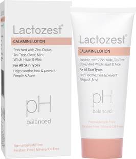Lactozest Calamine Lotion 100 ml | With Aloe Vera, Tea Tree Oil, Witch Hazel