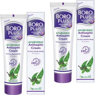 BOROPLUS BORO PLUS ANTISEPTIC CREAM 120ml FOR MOISTUREE & ALL PURPOSE USES 120g x 2