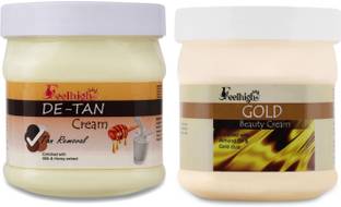 feelhigh De-tan Tan removal cream -500ml & gold cream-500ml