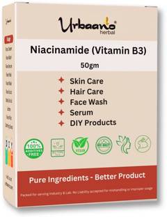 Urbaano Herbal Niacinamide Powder (Vitamin B3)100gm For Making DIY Cream, Serum & Skin Care.