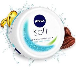NIVEA Soft Light Moisturizing 300ml Crèam, Jojoba oil & Vitamin-E,Face/Body/Hands