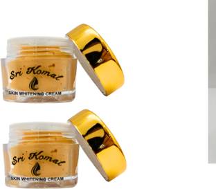 SRI KOMAL face whitening Beauty Cream for Pimples Dark Skin Tan Dark Spots {pack of 2}