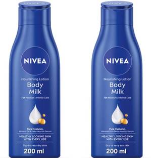 NIVEA BODY MILK BODY LOTION 200 ML ( PACK OF 2 )
