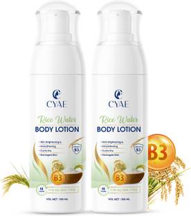 cyae Rice Water Body Lotion-Brightening, Hydrating & Lightweight 100ml Pack 2