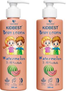HealthBest Kidbest Body Lotion for 3-13 Years Kids | Each 500ml (Pack of 2)