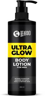 BEARDO Ultraglow Body Lotion for Men | Intense Hydration | Absorbs Instantly | Heals & Repairs Skin |