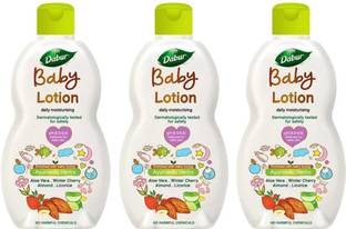 Dabur Baby Lotion 200ml For Baby's Sensitive Skin With No Harmful Chemicals