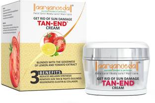 Aaryanveda Tanend Face Day Cream Acne Tan Reamoval Fairness Glowing Skin Rid of Sun Damage