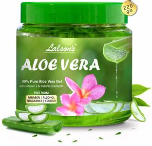 Lalson's Herbal Natural Aloe Vera Gel Green Soothing, Cooling, Moisturizing, Vegan , It Absorbs Rapidly With No Sticky Residue