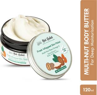 Nat Habit Shea Butter Omega 3 Moisturizer Body Cream, Anti-Aging & Collagen Boost