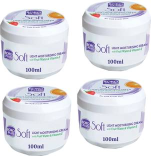BOROPLUS Soft Light Moisturising Cream Vitamin E For Soft Fresh Skin Pack of - 100ml x 4