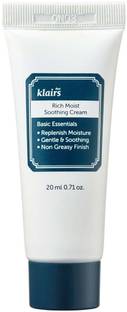 klairs Rich Moist Soothing Cream Mini - Korean Ceramide Moisturizer, Travel Friendly