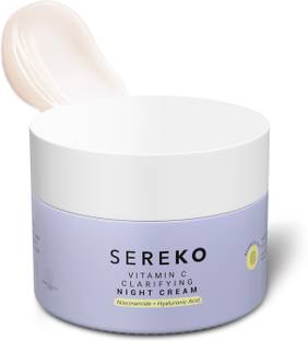 SEREKO Vitamin C Night Cream for Brightening & Glowing Skin for Dark Spots & Wrinkles