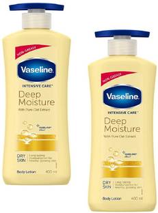 Vaseline DEEP MOISTURE BODY LOTION 400 ML, PACK OF 2