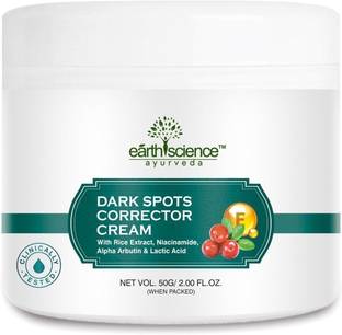Earth Science Ayurveda Dark Spot Corrector Cream |Skin Lightening |Underarm w Rice Extract, Niacinamide