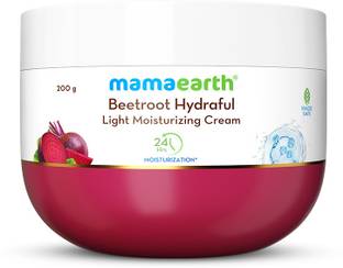 Mamaearth Beetroot Hydraful Light Moisturizing Cream with Hyaluronic Acid for Pink Glow