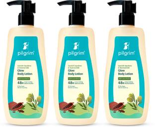 Pilgrim Body Lotion with Cocoa Butter 48H Long-Lasting Moisturization Pack of 3
