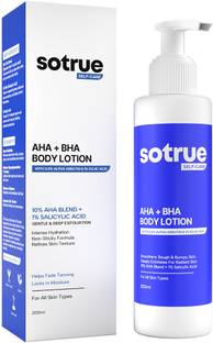 Sotrue AHA+BHA Body Lotion With 10% AHA Blend & 1% Salicylic Acid, for Dry Radiant Skin