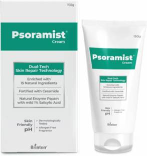 Brinton Psoramist Moisturizing Cream, 150 gm | Dual - Tech Skin Repair Technology