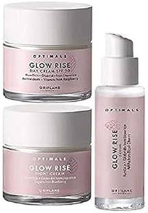 Oriflame Sweden Glow Rise Day Cream SPF 20, Night Cream and Serum PACK OF 3 COMBO
