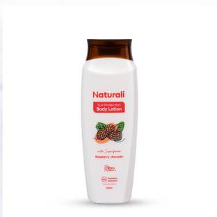 Naturali Sun Protection Sunscreen Body Lotion Raspberry & Avocado SPF 25 + PA+++ UVA/UVB