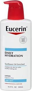 Eucerin Daily Hydration Moisturizing Lotion, Fragrance Free 16.9 oz