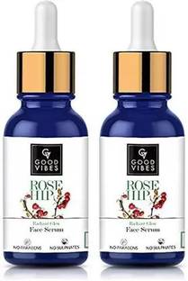 GOOD VIBES Rosehip Radiant Glow Face Serum (10 ml - Pack of 2)