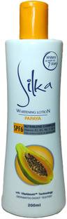 SILKA Papaya Full Body Whitening Lotion with Dermatologist Tested