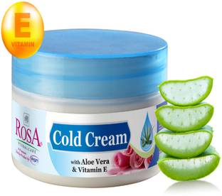 ROSA Cold Cream With Rose, Aloevera & Vitamin E l Moisturizing for Dry skin I Unisex