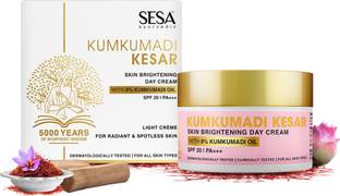 SESA Ayurvedic Kumkumadi Kesar Skin Brightening Day Cream with SPF 20 & PA +++
