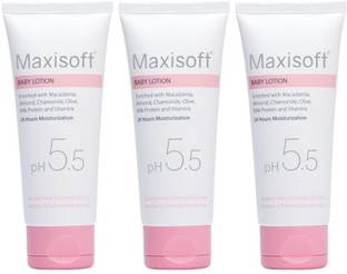 Maxisoft Baby Lotion 100 ml| Aloe, Coco Butter, Grape Seed Oil, Almond Oil