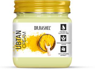 DR.RASHEL Ubtan Face & Body Cream with Turmeric & Sandalwood | Tan Removal & Nourishing
