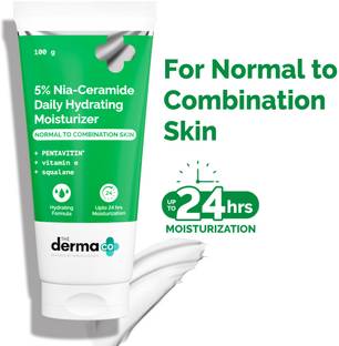 The Derma Co 5% Nia-Ceramide Daily Hydrating Moisturizer | 5% Niacinamide, 2% Ceramide