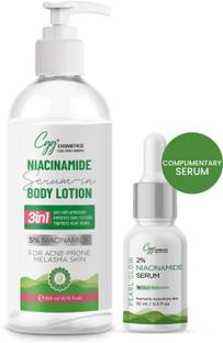 CGG Cosmetics 5% Niacinamide Serum in Body Lotion & Free 10ml Sample Of 2% Niacinamide Serum