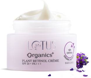 Lotus Organics+ Bakuchiol Plant Retinol Face Cream | SPF 20 | PA+++ |Restores Elasticity Of skin