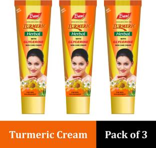 VETONI Women natural Turmeric cream - for Acne, Blemished skin Shield(pack of 3) 90 g